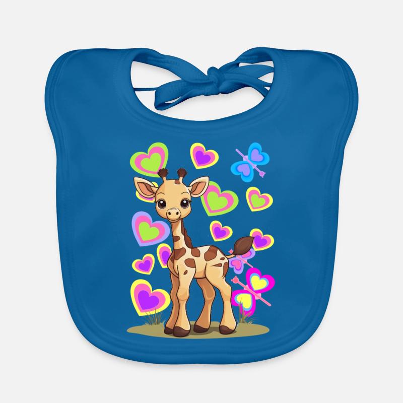 Giraffe Giraffen Kind Kinder Baby Bio-Lätzchen