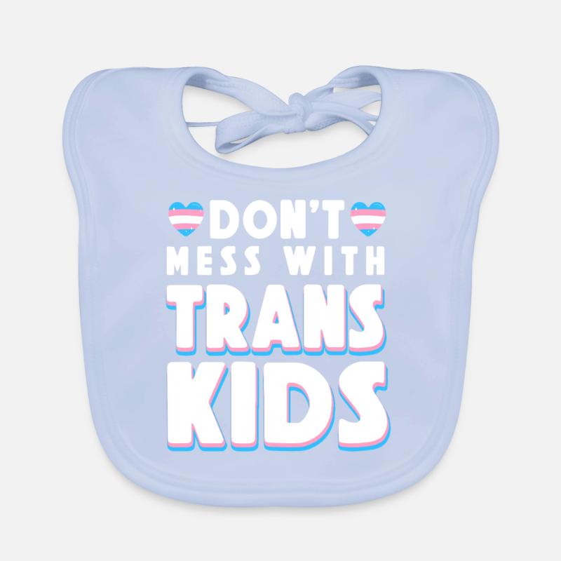 Transgender Trans LGBT Pride Organic Baby Bibs