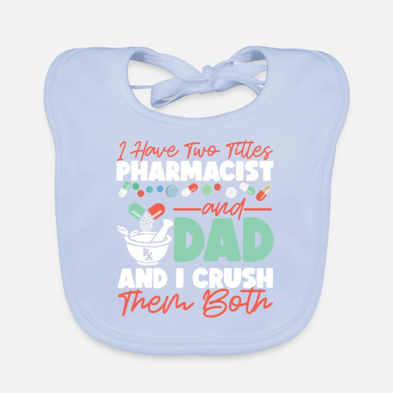 Pharmacy Tech Technician Organic Baby Bibs