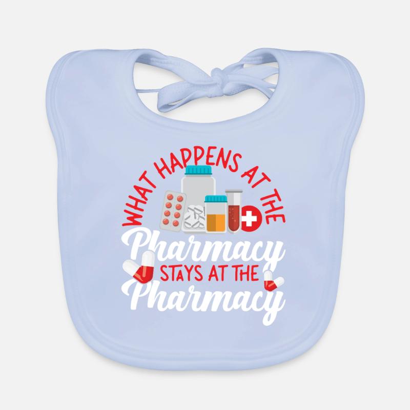 Pharmacy Tech Technician Organic Baby Bibs