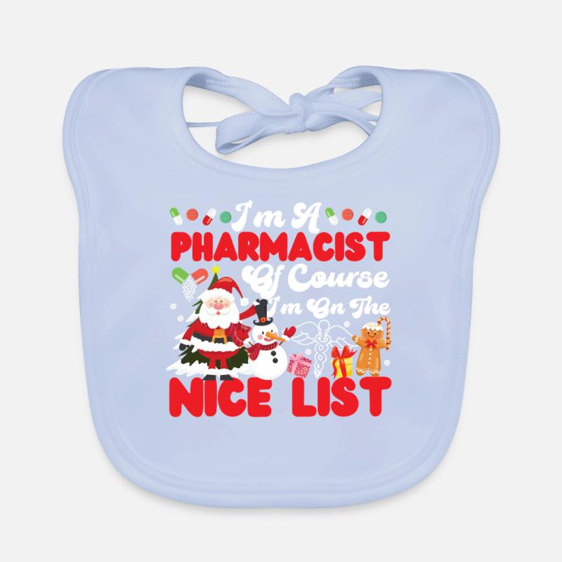 Pharmacy Tech Technician Organic Baby Bibs