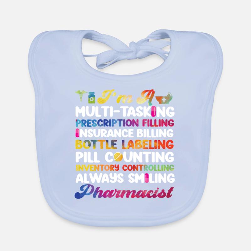 Pharmacy Tech Technician Organic Baby Bibs