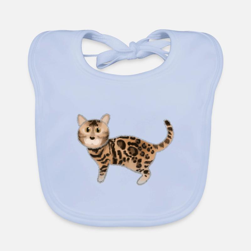Idée de chat du Bengale Bavoir bio Bébé