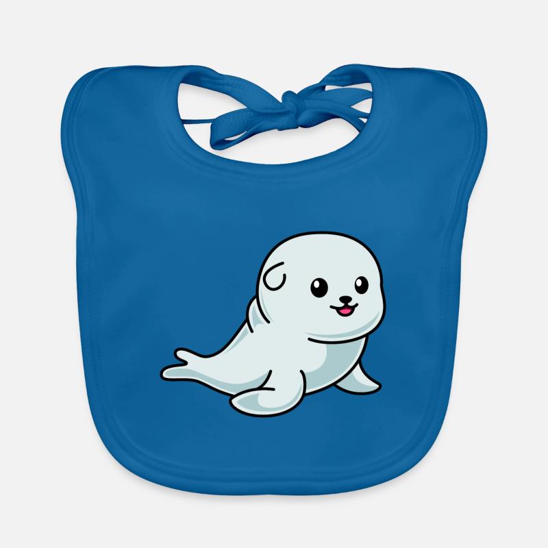 Robbe Tier Comic Baby Bio-Lätzchen