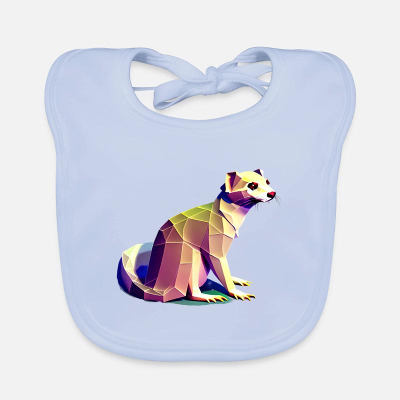 Polygon ferrets Organic Baby Bibs