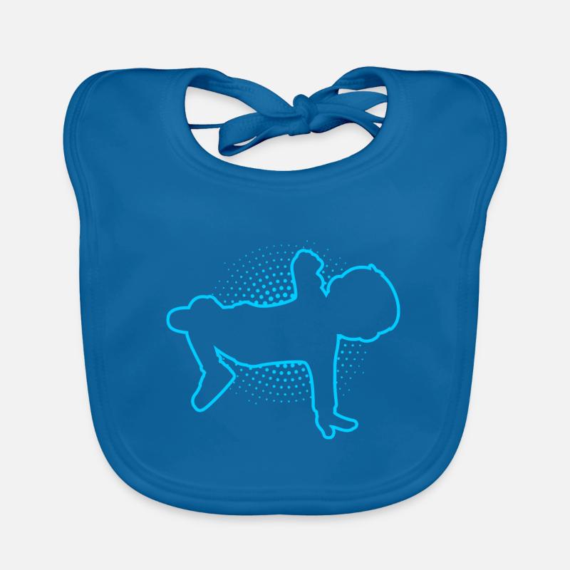 Breakdance Young Breakdancers Dancing Organic Baby Bibs