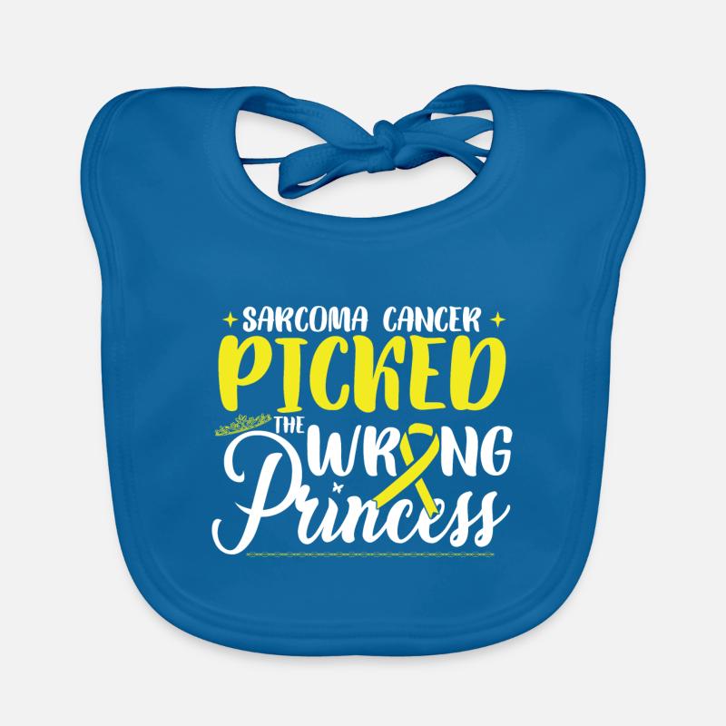Sarcoma Picked The Wrong Princess Organic Baby Bibs