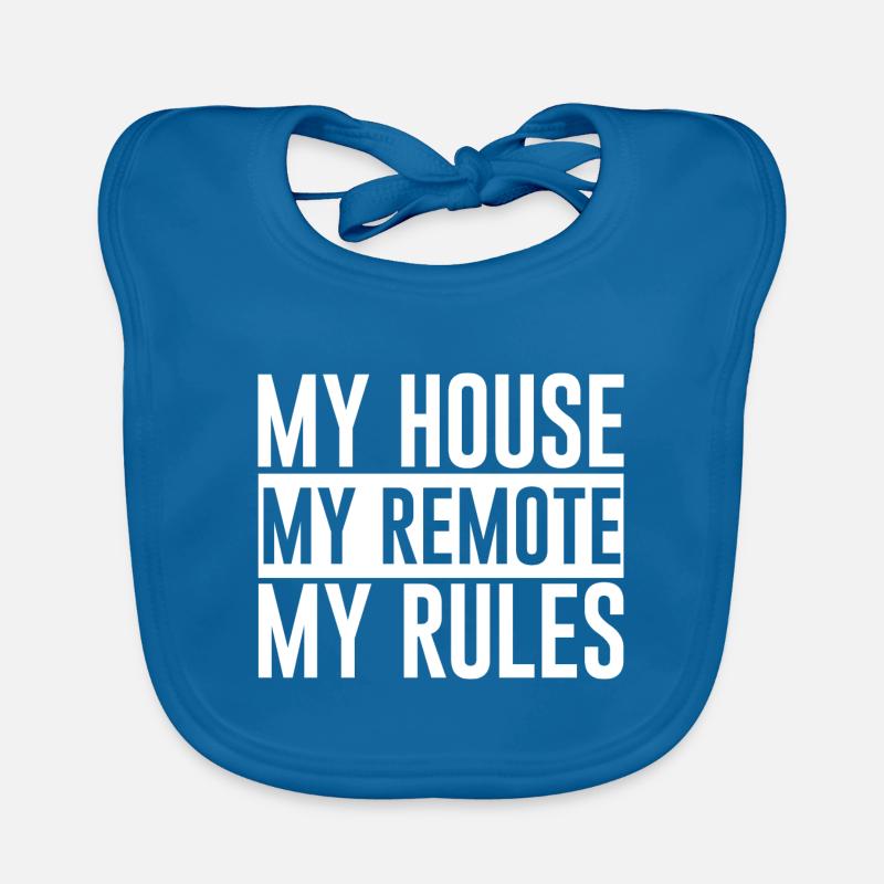 Ma maison Ma télécommande Mes règles Bavoir bio Bébé