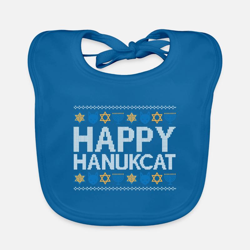 Juif Hanoukka Hanukcat Étoile De David Menorah Bavoir bio Bébé