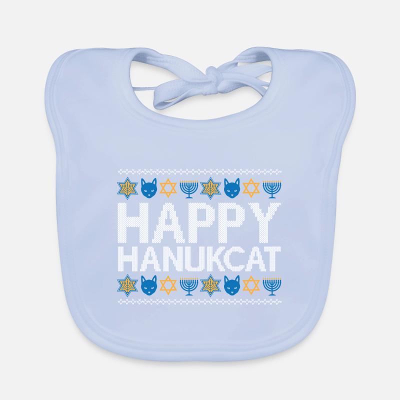 Juif Hanoukka Hanukcat Étoile De David Menorah Bavoir bio Bébé