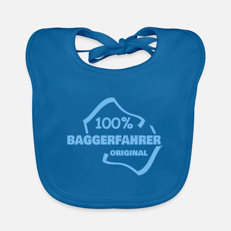 Beruf Baggerfahrer Baby Bio-Lätzchen