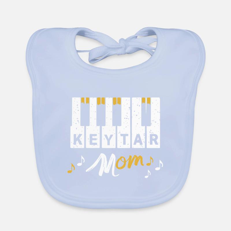 Keytar Keyboard Gift Organic Baby Bibs