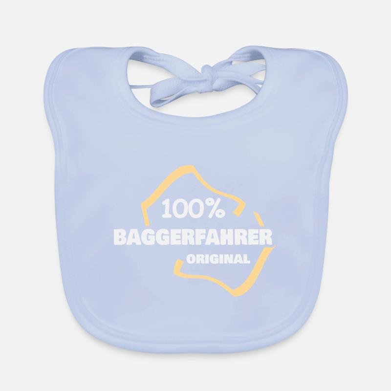 Baggerfahrer Baby Bio-Lätzchen