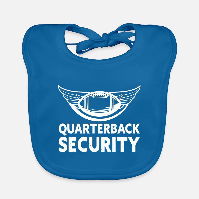 Quarterback Security Offensive Line Lineman Baby Bio-Lätzchen