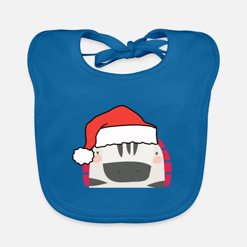 Zèbre de Noël Bavoir bio Bébé