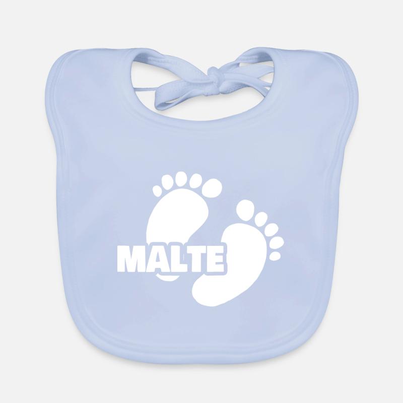 Geburt Malte Baby Bio-Lätzchen