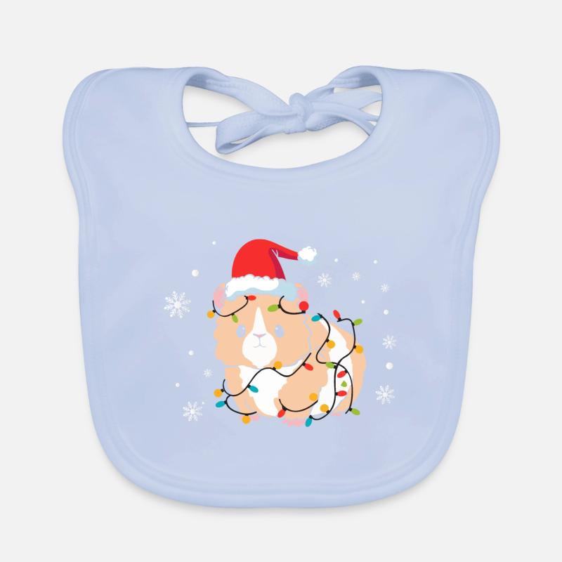 Hamster Weihnachten Baby Bio-Lätzchen