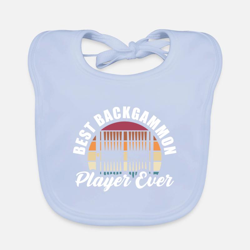 Best Backgammon Player Ever Game Night Board Games Baby Bio-Lätzchen