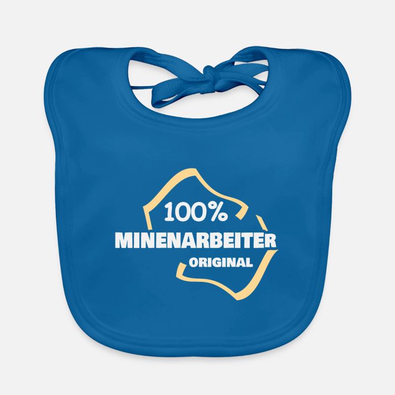 Beruf Minenarbeiter Baby Bio-Lätzchen
