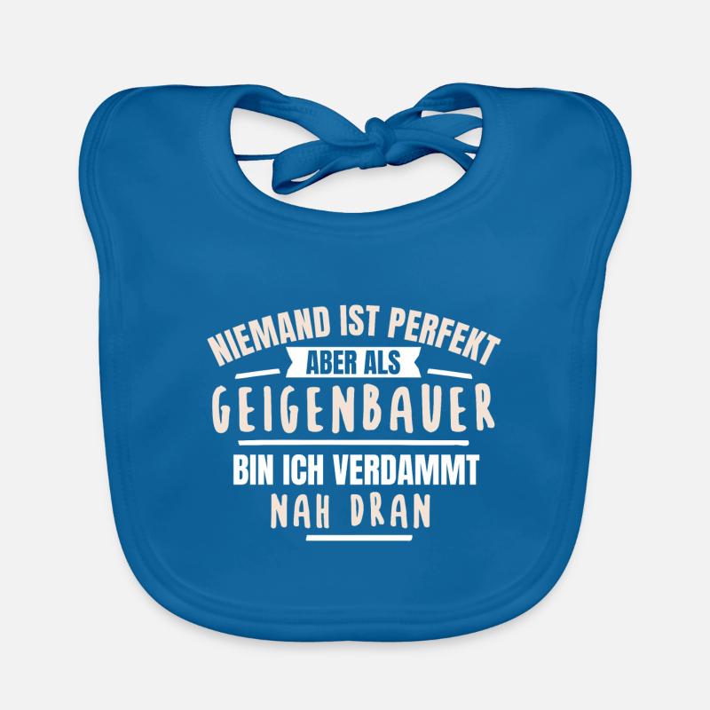Geigenbauer Geigenbauerin Geigenbau Geschenk Baby Bio-Lätzchen