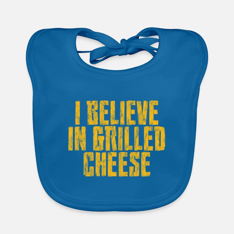 I Believe In Grilled Cheese 3 Organic Baby Bibs