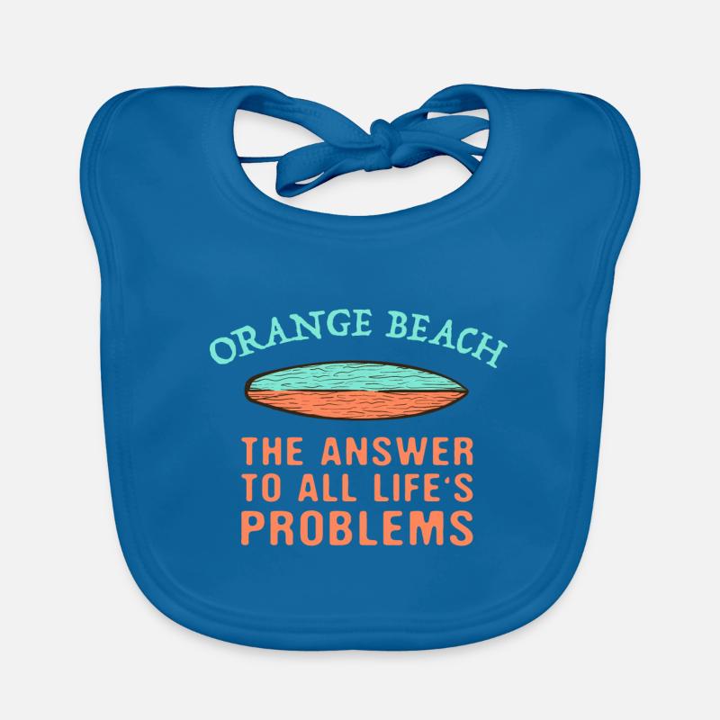 Orange Beach Answer To All Life's Problems Baby Bio-Lätzchen