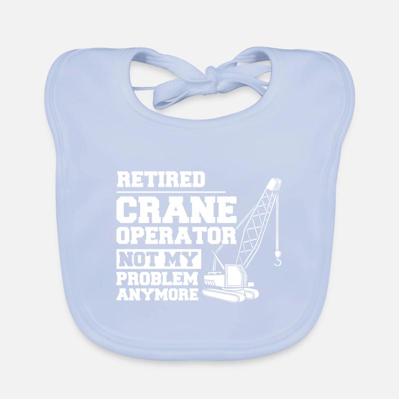 Crane Operator Construction Worker Crane Tower Training Organic Baby Bibs