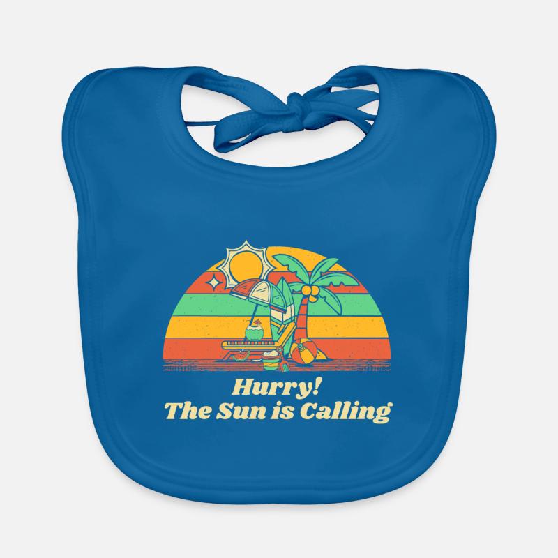 Se dépêcher! Le soleil appelle le voyage d’été tropical Bavoir bio Bébé