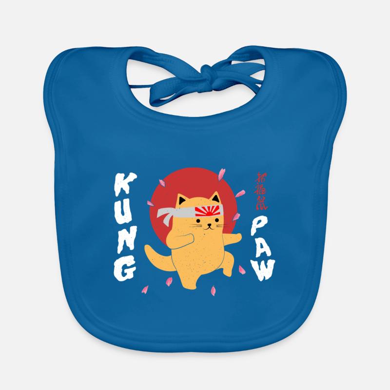 Kung Fu Katze - Fun Baby Bio-Lätzchen
