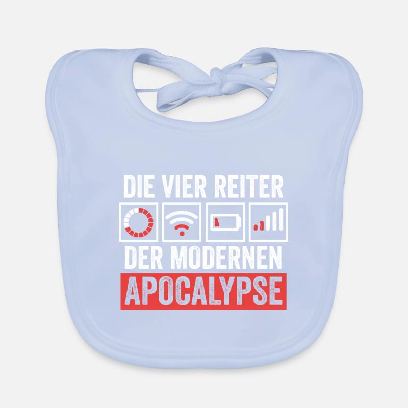 Die vier Reiter der modernen Apocalypse Baby Bio-Lätzchen