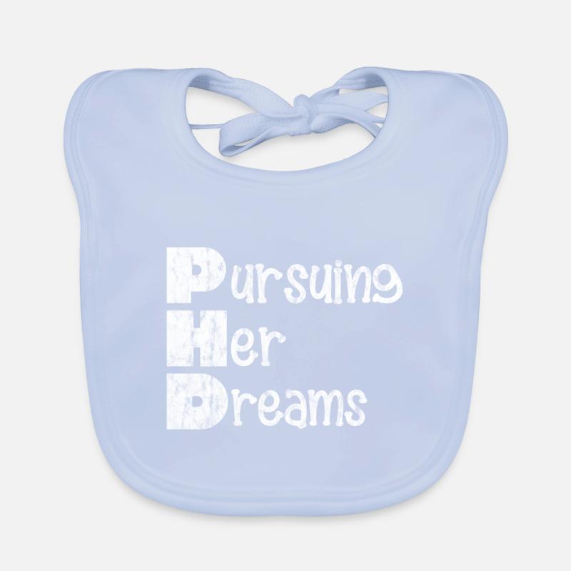 Phd Pursuing Her Dreams 4 Baby Bio-Lätzchen