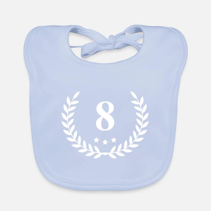 8 Couronne de chiffres Bavoir bio Bébé