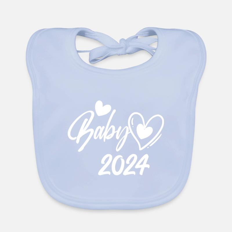 Bébé 2024 Grossesse Annonce Naissance Bébé Bavoir bio Bébé