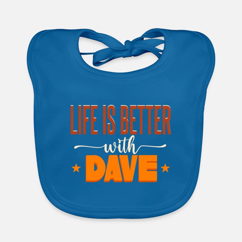 Das Leben ist besser mit Dave Baby Bio-Lätzchen