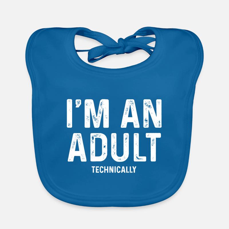 Ich bin ein erwachsenes, technisch lustiges Geschenk zum 18. Geburtstag Baby Bio-Lätzchen