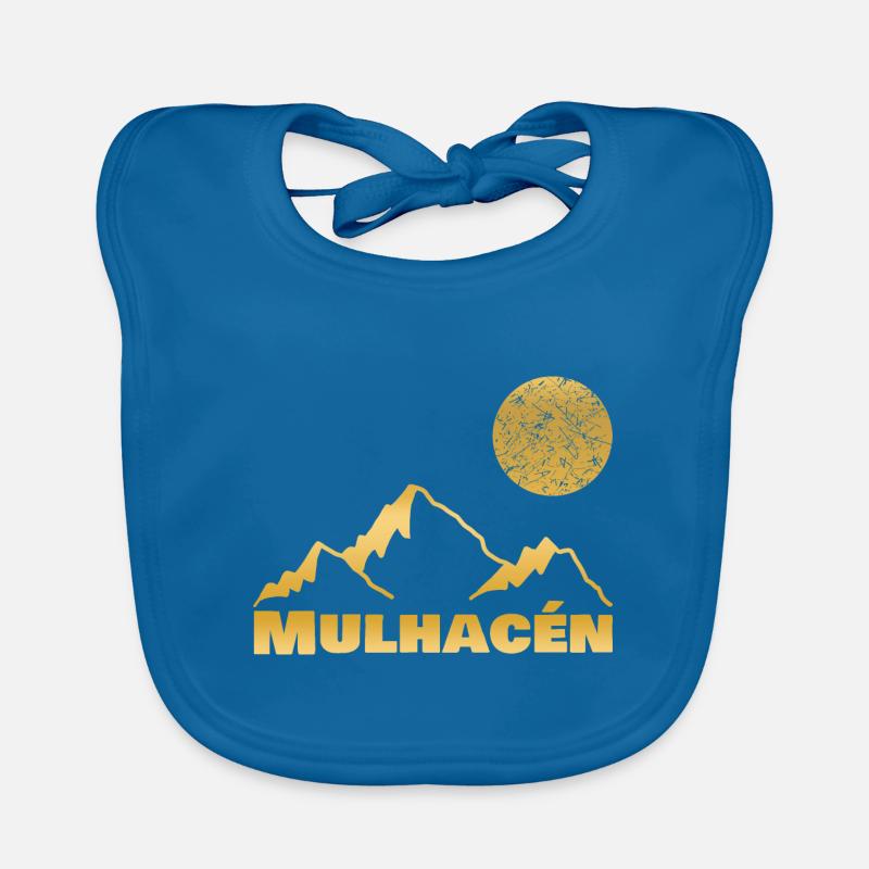 Mulhacén als Berg Baby Bio-Lätzchen