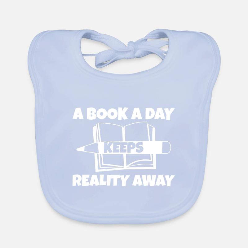 A Book A Day Keeps Reality Away 4 Baby Bio-Lätzchen