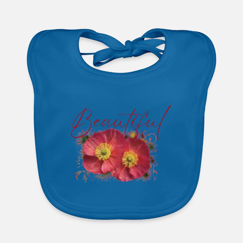 Schöne Athena-Blüten Baby Bio-Lätzchen