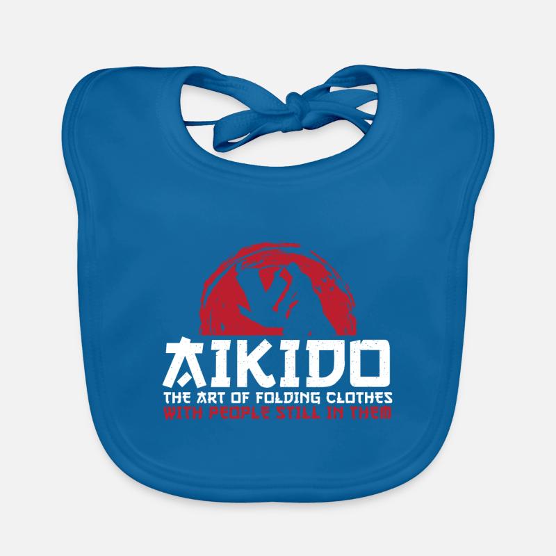Aikido Kampfsport Geschenk Baby Bio-Lätzchen