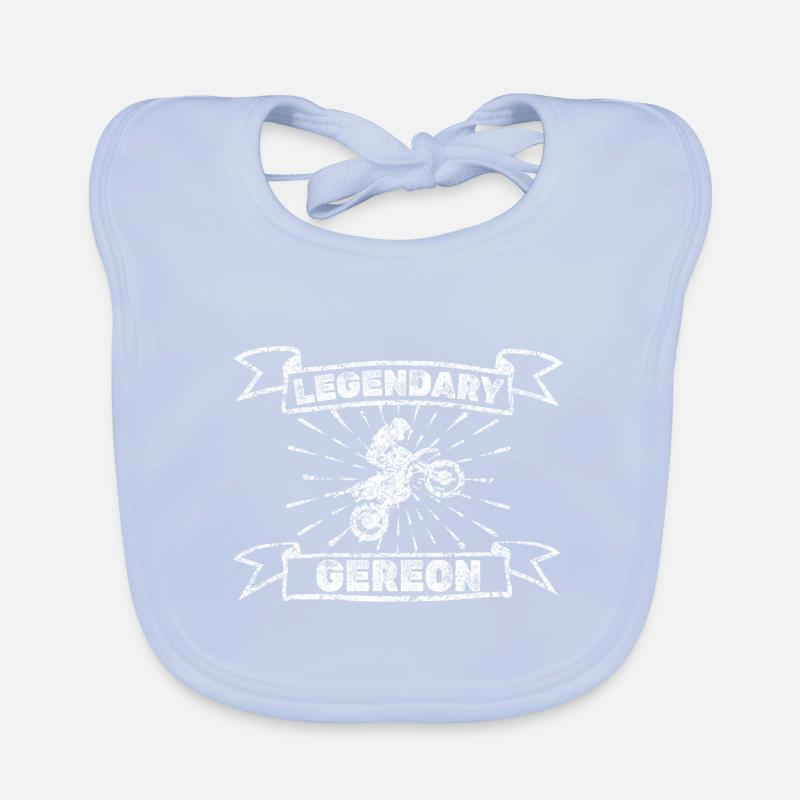 Gereon as a motorcycle Organic Baby Bibs