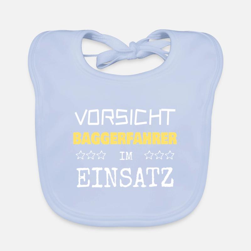 Baggerfahrer Baby Bio-Lätzchen