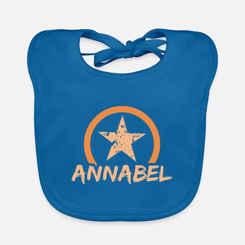 Annabel as a first name Organic Baby Bibs