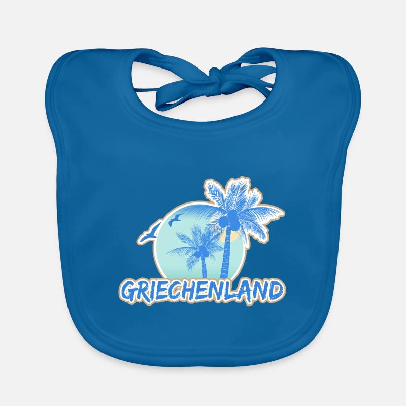 Holidays Greece Organic Baby Bibs