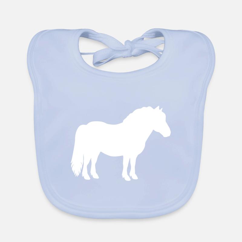 Shetty Shetland poney cheval cavalier dames filles Bavoir bio Bébé