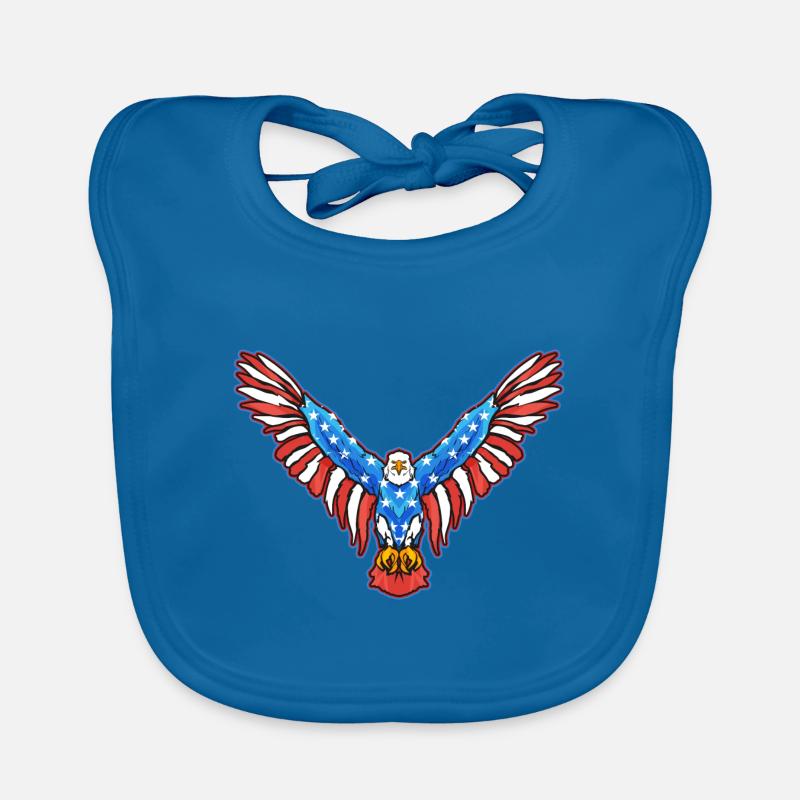 American Bald Eagle American 4. Organic Baby Bibs