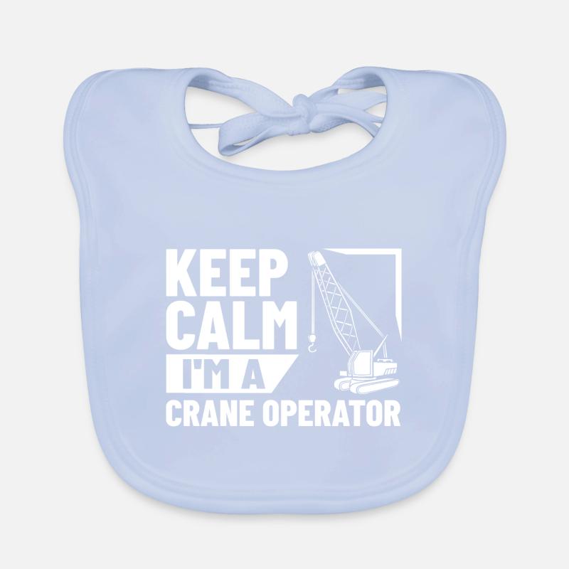 Crane Operator Construction Worker Crane Tower Training Organic Baby Bibs