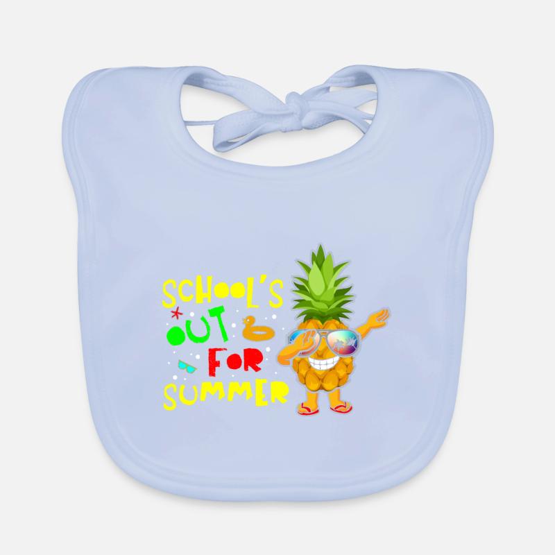Schools Out For Summer Ananas Baby Bio-Lätzchen
