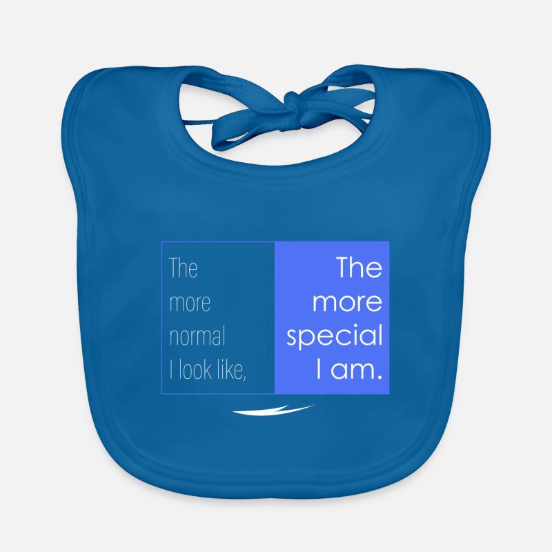 Plus je suis spécial Bavoir bio Bébé