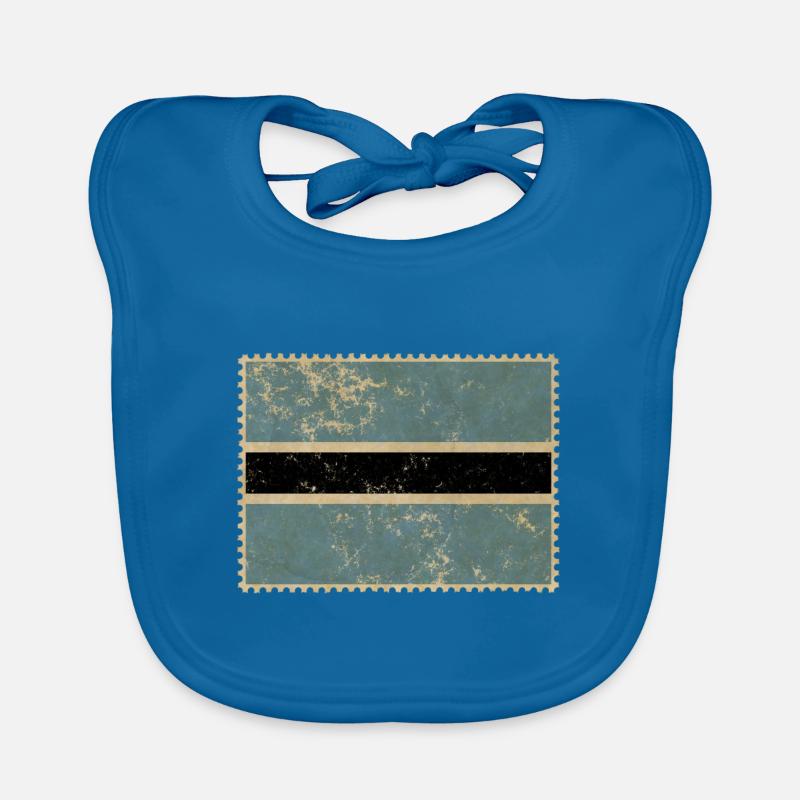 Drapeau Botswana Bavoir bio Bébé