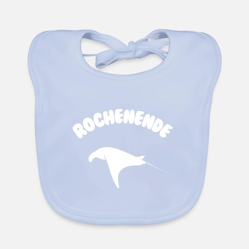 Funny Ray End Gift for Manta Ray Fans Organic Baby Bibs